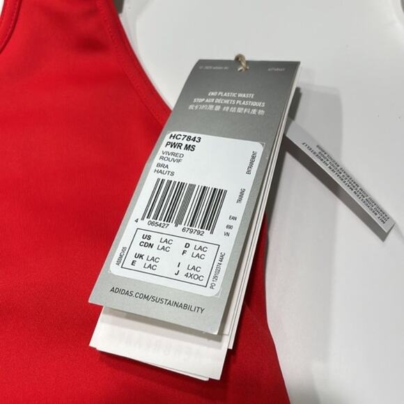 Adidas Sports Bra Red L - Picture 6 of 9